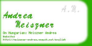 andrea meiszner business card